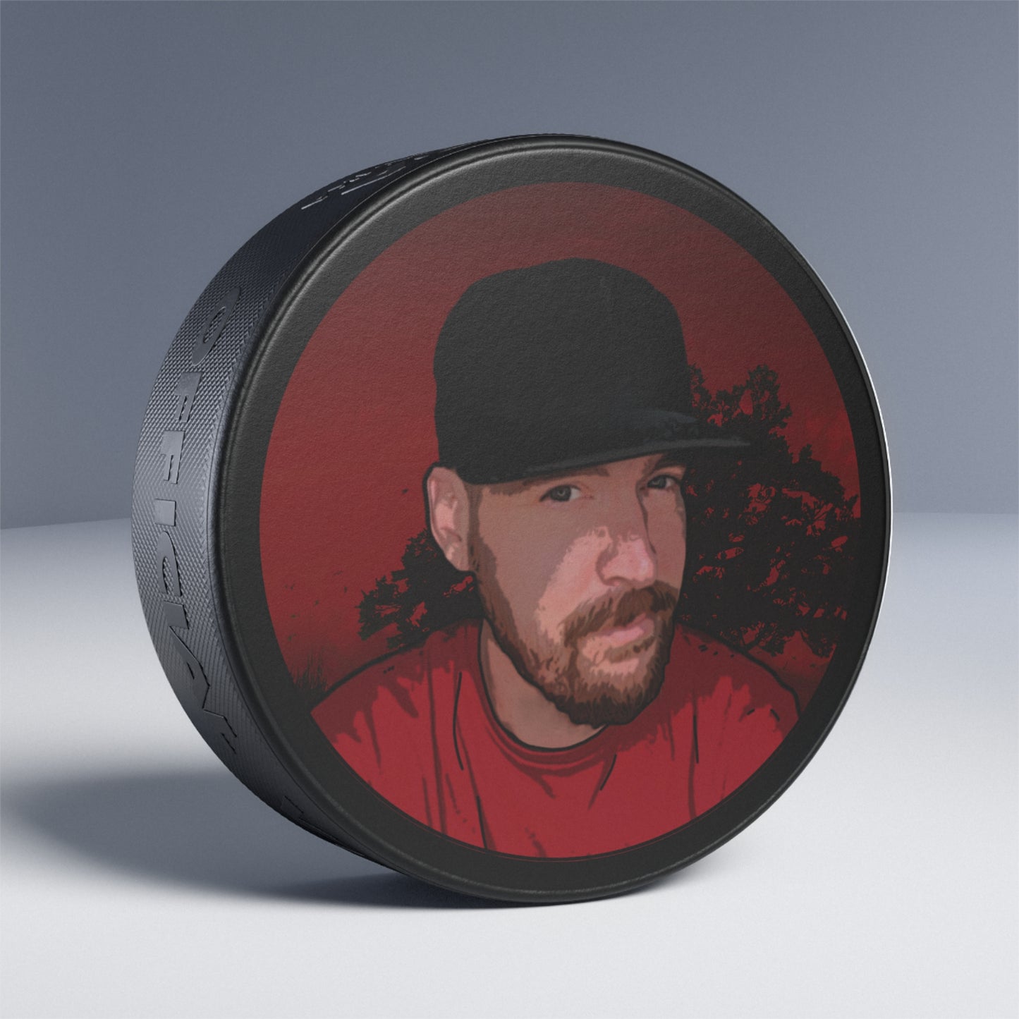 Mus-Mug Ice Hockey Puck