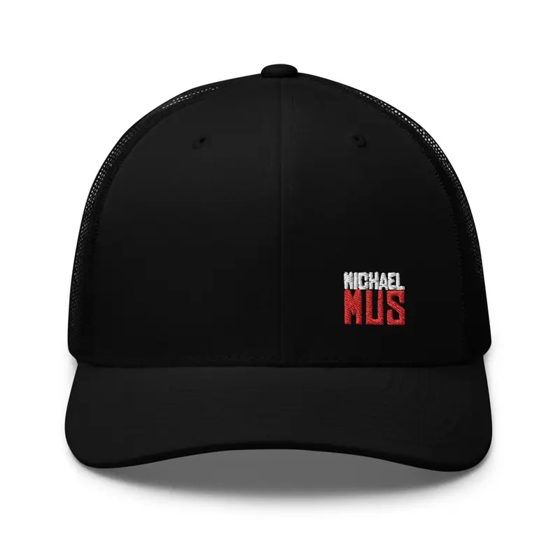 The Hat (white+red logo)