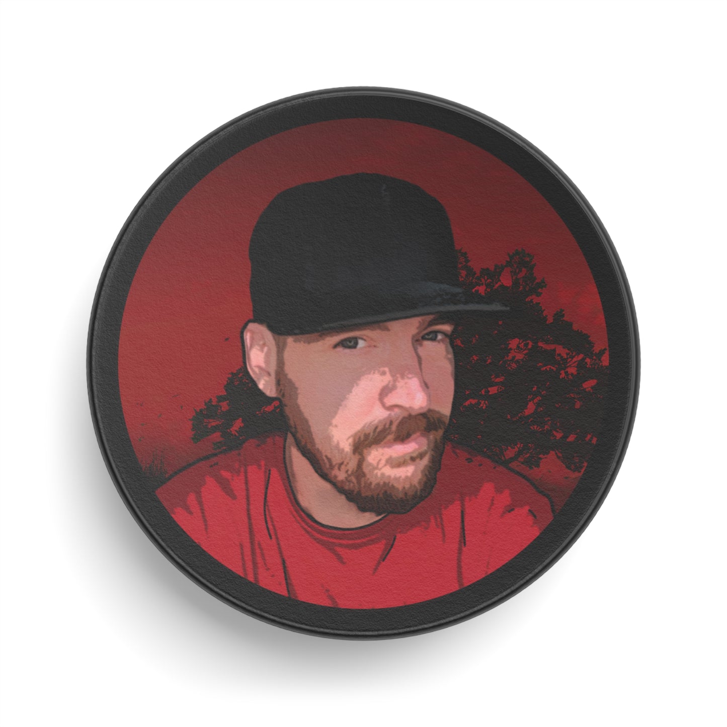 Mus-Mug Ice Hockey Puck