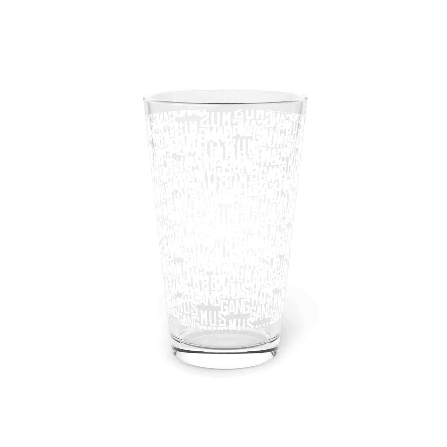 Mus Gang Pint Glass, 16oz