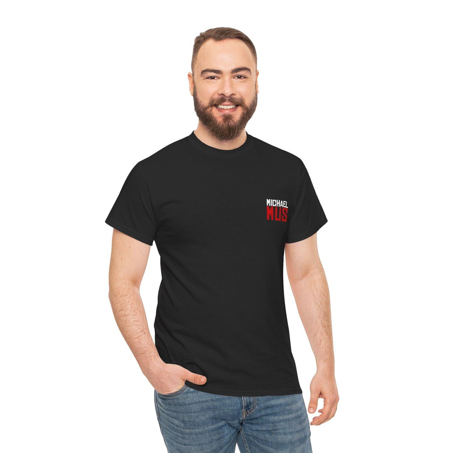 MRMICHAELMUS Badge Tee